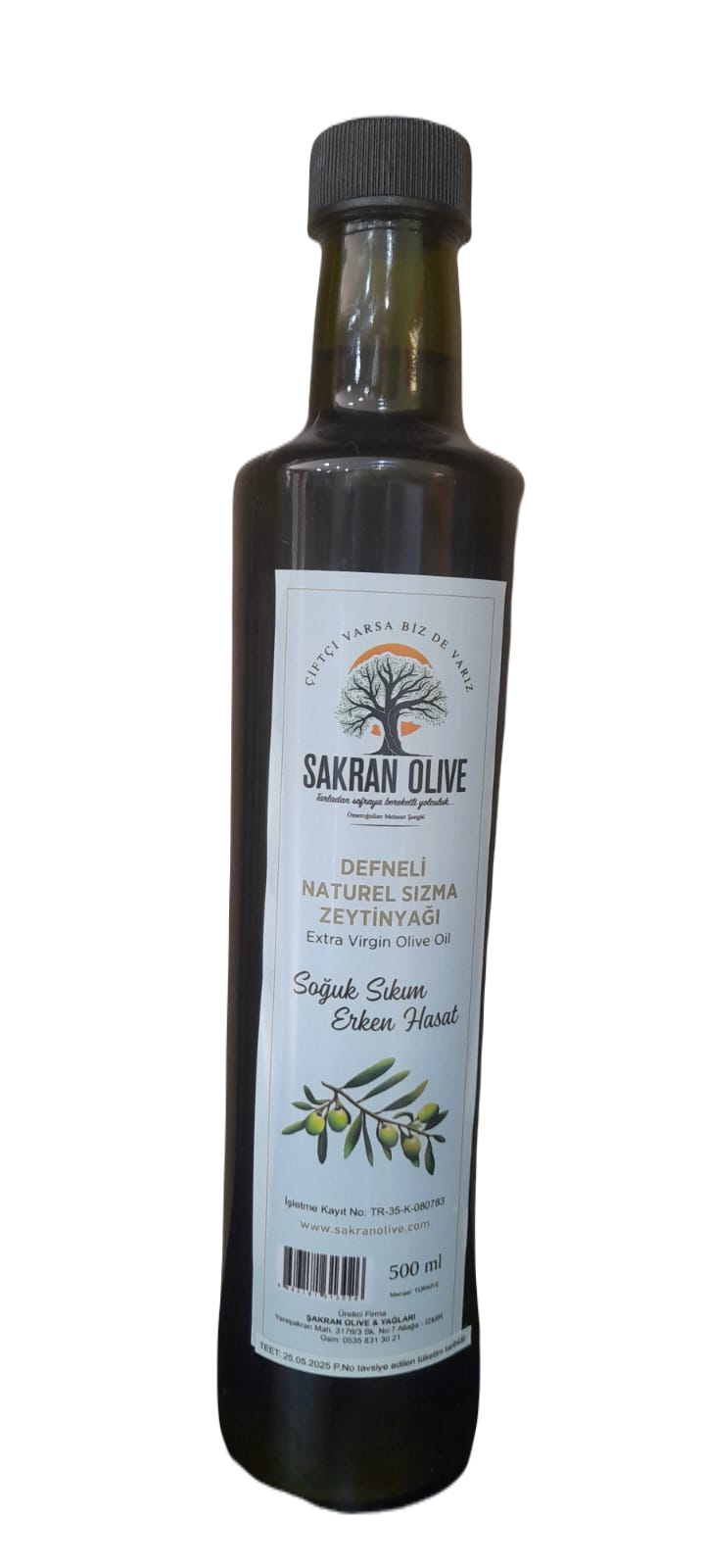 DEFNE AROMALI ZEYTİNYAĞI 500 ML